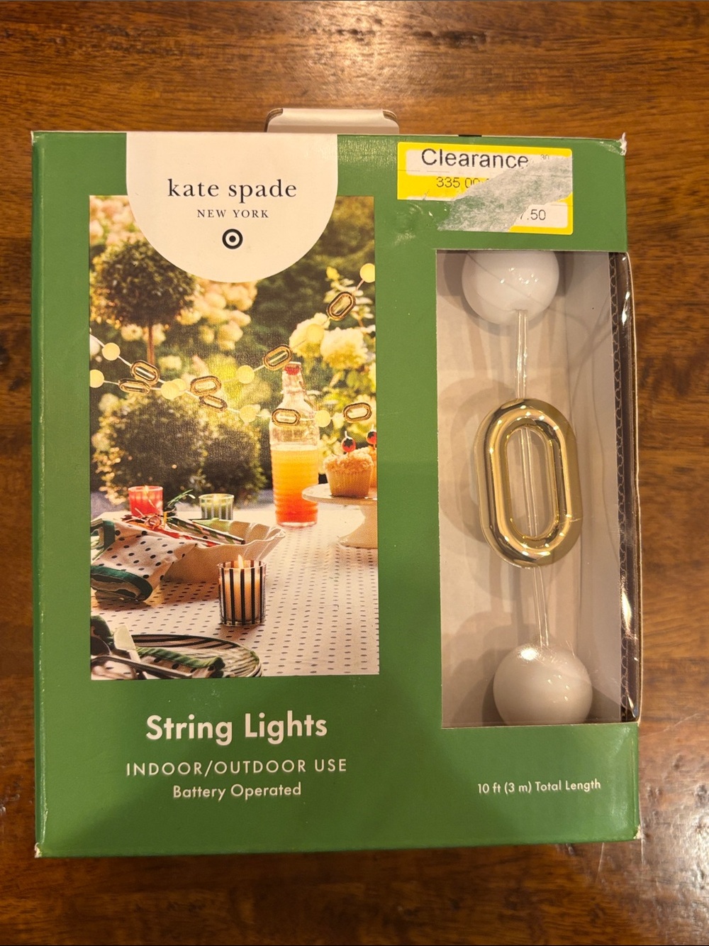 Kate Spade x Target 10’ string lights - NIB